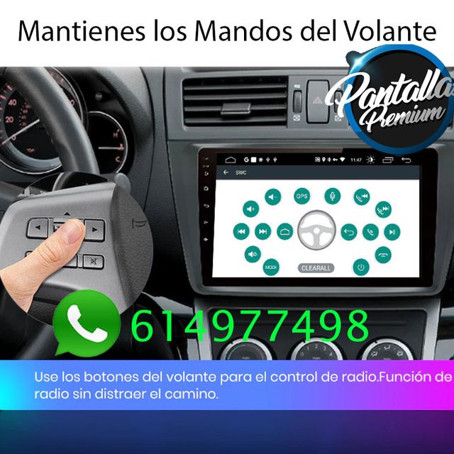 Radio pantalla CARPLAY GPS USB para Mazda 6