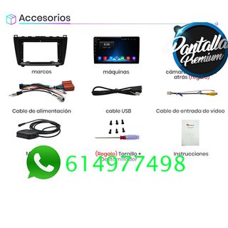 Radio pantalla CARPLAY GPS USB para Mazda 6
