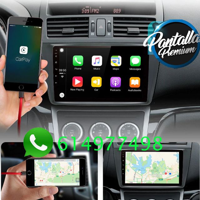 Radio pantalla CARPLAY GPS USB para Mazda 6