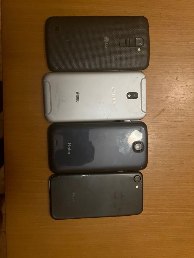 Lote 5 Móviles Apple, LG, Samsung