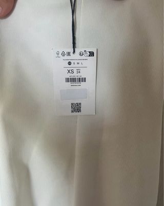Vestito lungo BERSHKA bianco