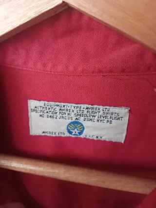 Camicia vintage Avirex U.S.A. rossa