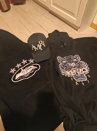 Sudadera kenzo paris y corteiz y gorra amiri