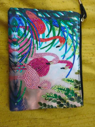 Bolso de mano flamenco hecho a mano