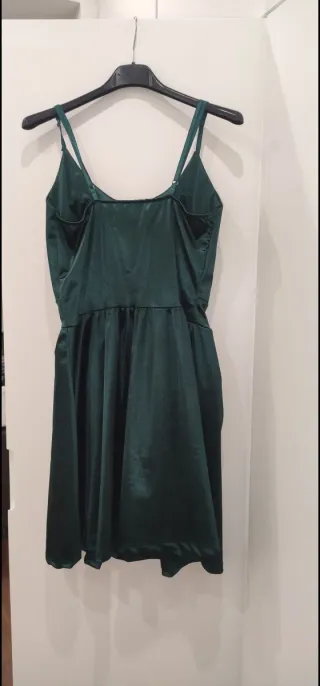 Vestito in raso verde