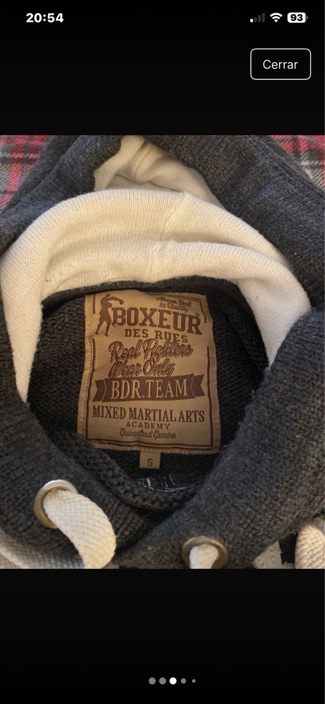Sudadera Boxeur des rues gris
