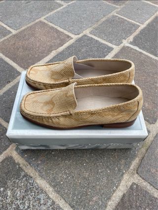 Mocassini donna ecopelle beige Tg 38