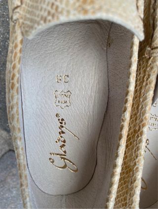 Mocassini donna ecopelle beige Tg 38