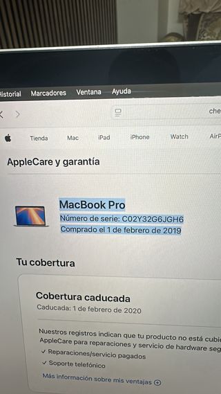MacBook Pro 15” 2019 – i7, Vega 20, 32GB – Potente