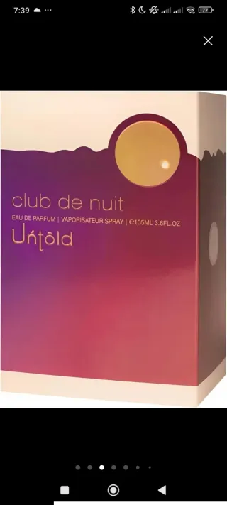 CLUB DE NUIT UNTOLD-ARMAF-PERFUME ARABE-
