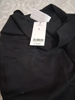 Vaquero premamá elástico negro talla L, mira mi p