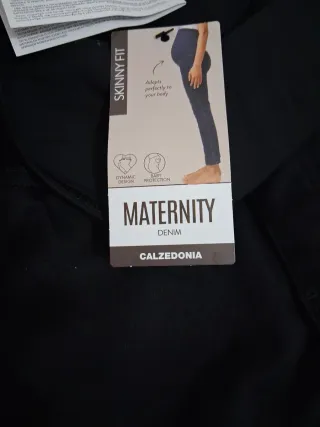 Vaquero premamá elástico negro talla L, mira mi p