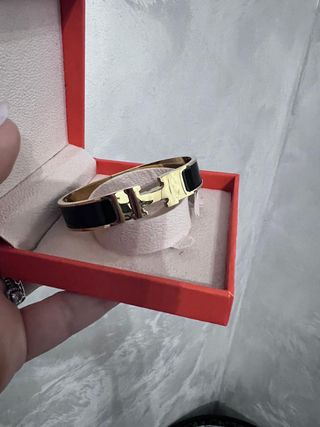 Bracciale Hermès donna oro e nero