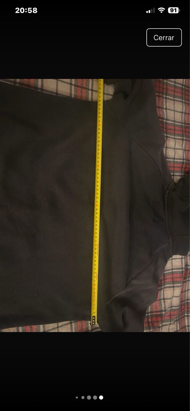 Sudadera Jordan con cremallera negra