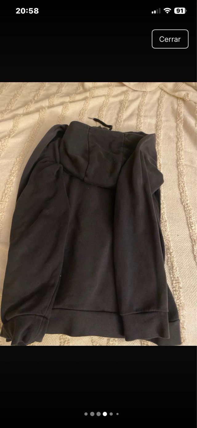 Sudadera Jordan con cremallera negra