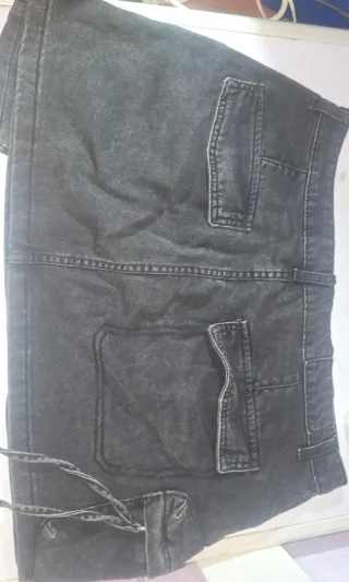Falda vaquera negra