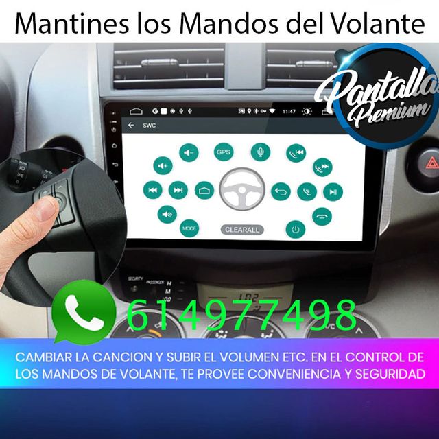 Radio pantalla CARPLAY GPS USB BTpara Toyota Rav 4