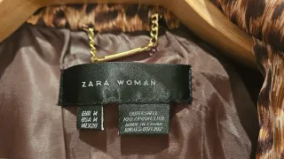 Chaqueta leopardo con cinturón