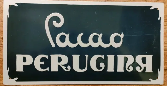 Targa Metallo Cacao Perugina 30x15