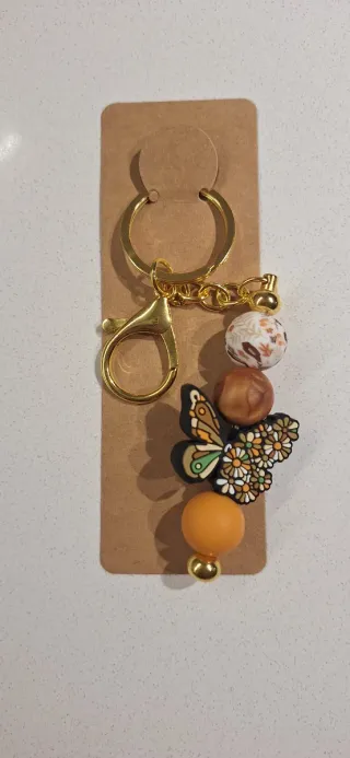Portachiavi con farfalla