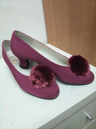 Traje Fallera Huertana Oro y Rosa