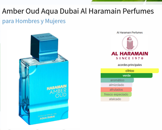 AMBER OUD AQUA DUBAI-AL HARAMAIN-PERFUME ARABE