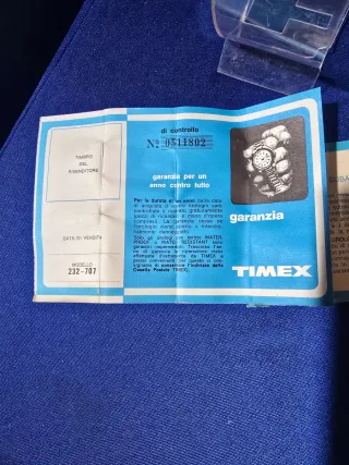 Orologio Timex Vintage NOS Meccanico