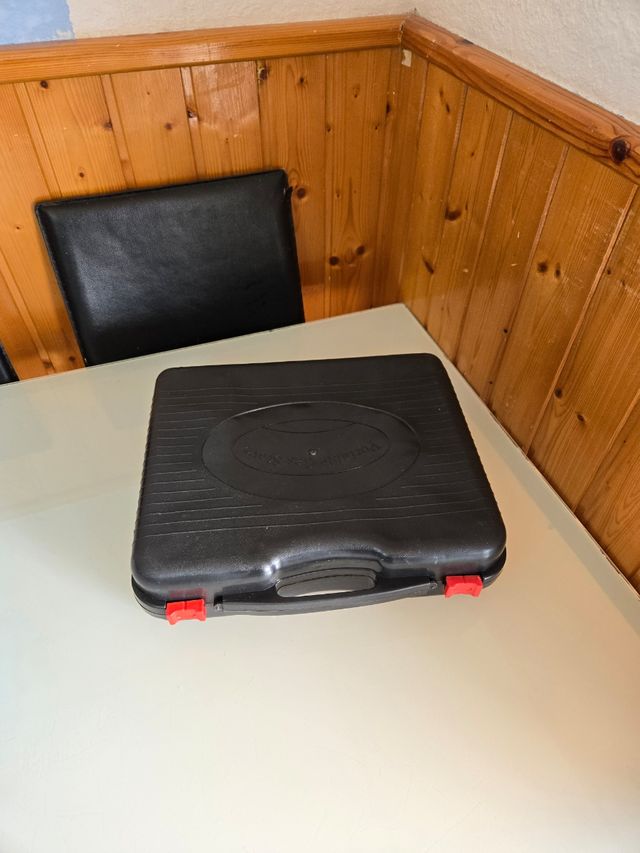 Fornello portatile a gas dual nero per campeggio