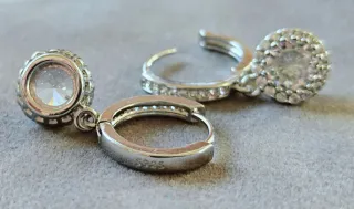 Pendientes de Plata y Moissanita