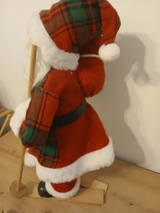 Babbo Natale con sci, nuovo senza cartellino