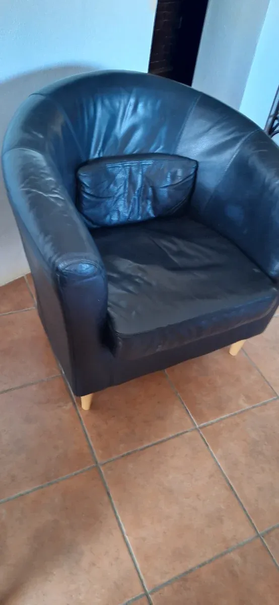 Sillón de Piel Negros Ikea