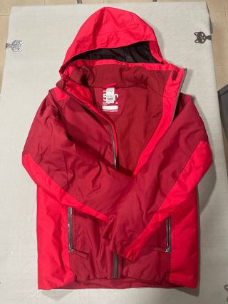 Chaqueta de esquí roja T.12 años