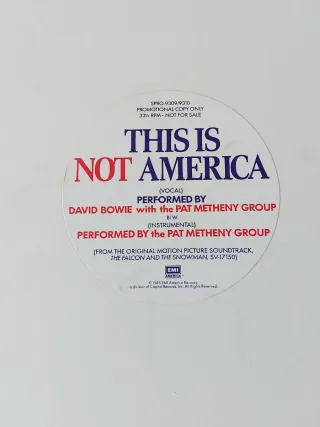 David Bowie Maxi Single Promocional