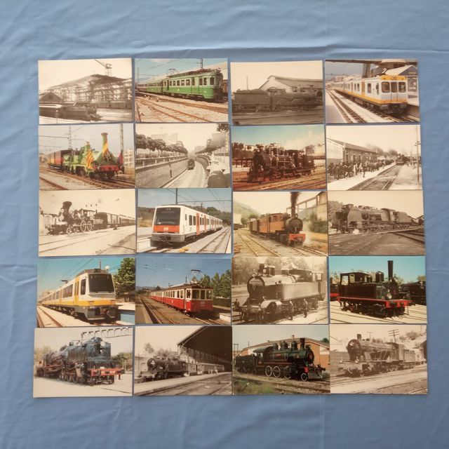 Collezione 20 Cartoline Amics del Ferrocarril anni '90