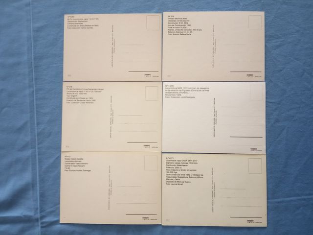 Collezione 20 Cartoline Amics del Ferrocarril anni '90