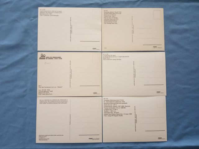 Collezione 20 Cartoline Amics del Ferrocarril anni '90
