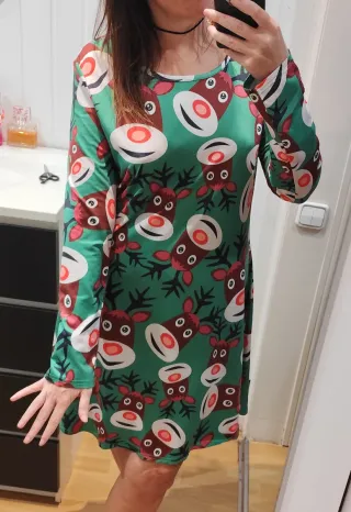 Vestido de Navidad con Renos