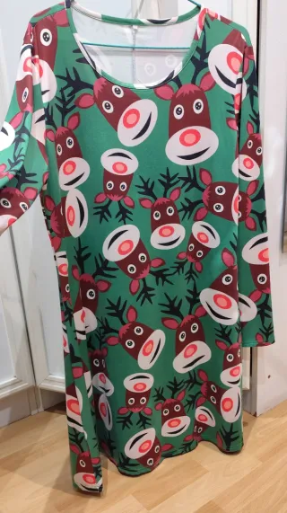 Vestido de Navidad con Renos