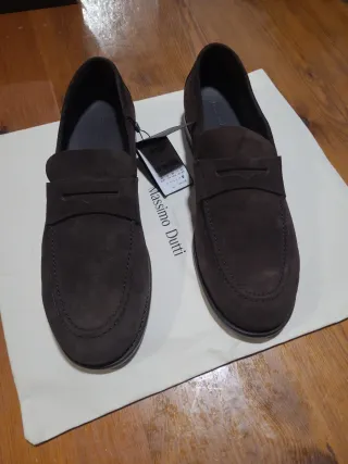 Mocasines Massimo Dutti Serraje Marrón Nuevos