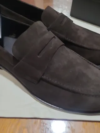 Mocasines Massimo Dutti Serraje Marrón Nuevos