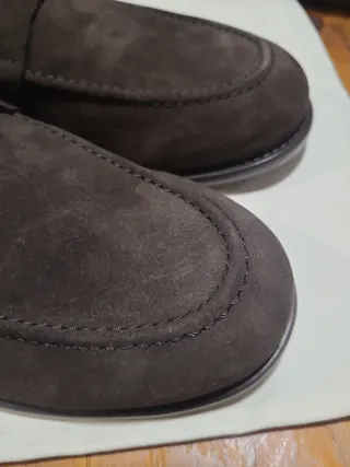 Mocasines Massimo Dutti Serraje Marrón Nuevos