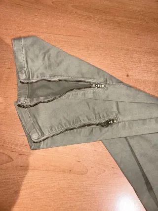 Pantalón Zara Verde Talla S (36)