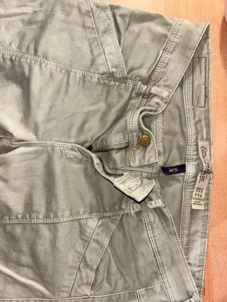 Pantalón Zara Verde Talla S (36)