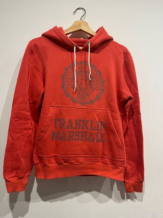 Sudadera Franklin Marshall Roja con Tachuelas