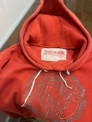 Sudadera Franklin Marshall Roja con Tachuelas