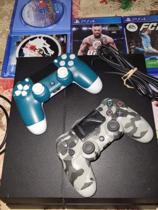 PS4 (PlayStation 4) + 2 Mandos + Juegos