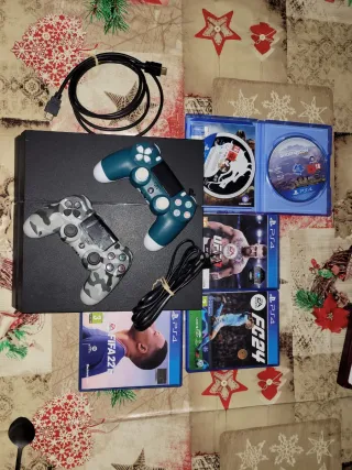 PS4 (PlayStation 4) + 2 Mandos + Juegos