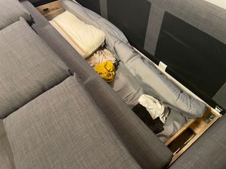 Divano letto 3 posti Ikea grigio scuro
