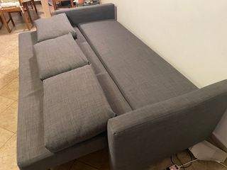 Divano letto 3 posti Ikea grigio scuro