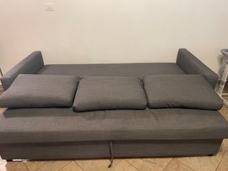 Divano letto 3 posti Ikea grigio scuro